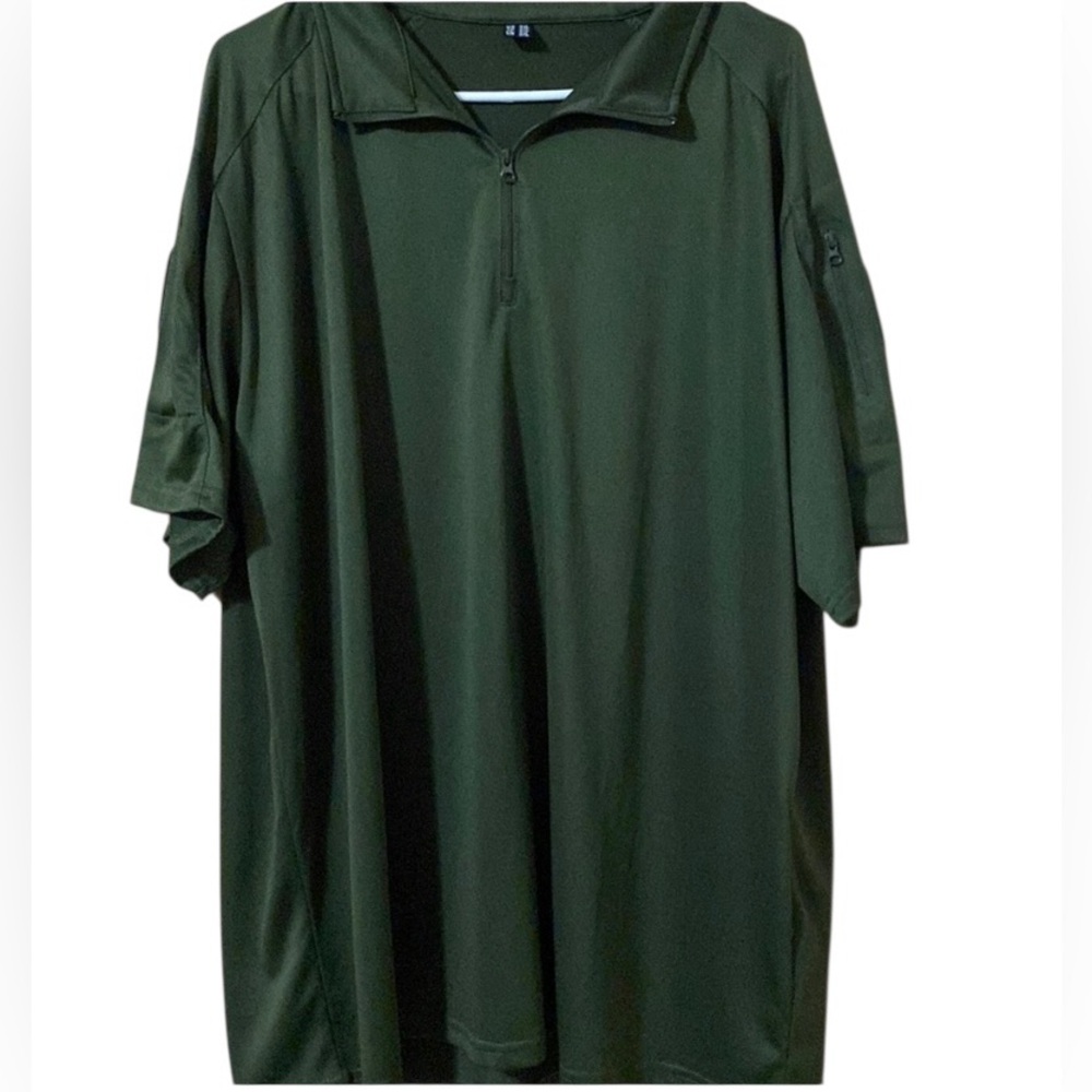Tactical Polo Shirt Zip Neck Army Drab Green XXL